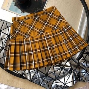 yellow plaid clueless skirt